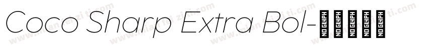 Coco Sharp Extra Bol字体转换